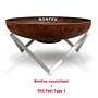 Brasero BonFeu Ø 80 cm Acier Corten