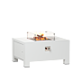 FORNO Table de Cheminée Brann Aluminium Blanc