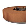 FORNO Table de Feu Acier Corten Ronde (Ø 125 cm)