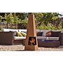 GardenMaxX Chacana Acier Corten Cheminée de Jardin