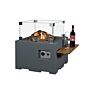 Happy Cocooning Table de feu carrée petite Anthracite