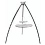 CookKing Trépied 200 cm avec Double Grille en Acier Inoxydable