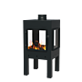 FORNO Cheminée de Jardin Digna XL Noir