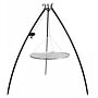 CookKing Trépied 200 cm avec Poulie avec Grille en Acier Inoxydable 