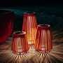 Lampadaire solaire Lon XL en teck ZOLUNA