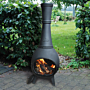 Esschert Poêle de terrasse en fonte (avec porte)