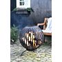 Esschert Fireball Laser Cut Stripes Noir Ø59