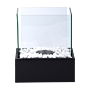 Esschert Cheminée de Table au Bioéthanol Rectangulaire Ambiance Noire