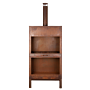 Esschert Chauffe Terrasse + Range Bois Rouillé XL