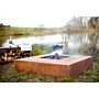 FORNO Table de Feu Acier Corten Carré (Ø 120 cm)
