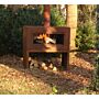 FORNO Poêle de Jardin Enok Acier Corten