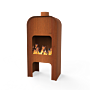 FORNO Poêle de Jardin Gap Acier Corten