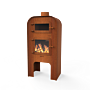 FORNO Poêle de Jardin Gap Acier Corten