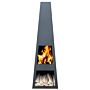 GardenMaxX Poêle de terrasse Vilos Noir XL