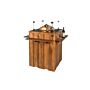 Table haute Happy Cocooning Bois de teck (noir)