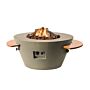 Table de feu Happy Cocooning Cone Taupe 