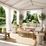 Cache-bouteille de gaz Square beige Happy Cocooning