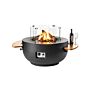 Happy Cocooning Bol de table de feu Noir 