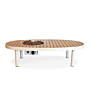 Table brasero Riviera 140 oyster beige Happy Cocooning