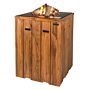 Table haute Happy Cocooning Bois de teck (noir)