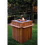 Table haute Happy Cocooning Bois de teck (noir)