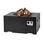 Table de feu Happy C. Rectangle Petit Noir