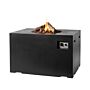 Happy C. Table de feu Rectangle Noir L&D