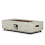 Table brasero Estate Rectangular travertin Happy Cocooning