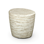 Table d'appoint Organic travertin Happy Cocooning