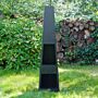 Cheminée de jardin Oslo acier noir HEAT
