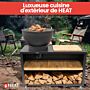 HEAT Trolle Cuisine Extérieure Noir