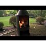 HEAT Larvik Cheminée de jardin Noir