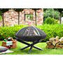 Brasero bol à feu Indiana 100 cm acier noir CookKing