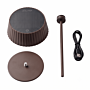 Lampe de table solaire Jyp marron ZOLUNA