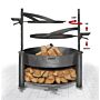 CookKing Bol à Feu Multifonctionnel Montana X avec Grille de Cuisson 60 cm