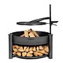 CookKing Bol à Feu Multifonctionnel Montana X avec Grille de Cuisson 60 cm