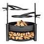 CookKing Bol à Feu Multifonctionnel Montana X avec Grille de Cuisson 60 cm