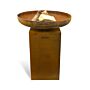 MOODZ Piédestal Acier Corten 45x45x80 cm