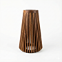 Lampadaire solaire Lon XL en teck ZOLUNA