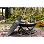 Brasero bol à feu Santiago 60 cm acier noir CookKing