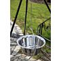 CookKing Trépied 180 cm avec Pot de Cuisson en Acier Inoxydable 14 L