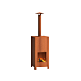 FORNO Cheminée de Jardin Carpa Acier Corten