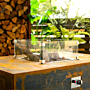 FORNO Table de cheminée Brann acier corten (4 tailles)