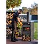 Cheminée de jardin Vento avec four et double vitrage CookKing