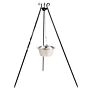CookKing Trépied 180 cm avec Pot de Cuisson en Acier Inoxydable 14 L