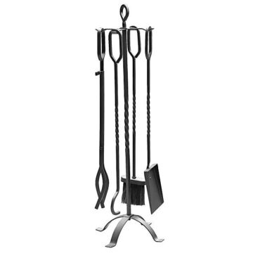 Set de cheminée noir Barbecook