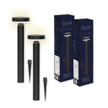 Pack promo ZOLUNA 2x lampe solaire à piquet Guus