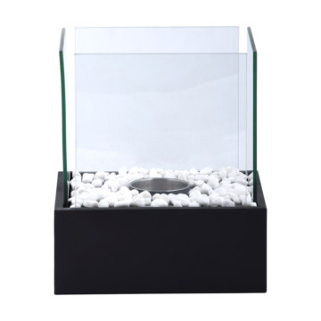 Esschert Bioethanol Table Fireplace Rectangulaire Noir