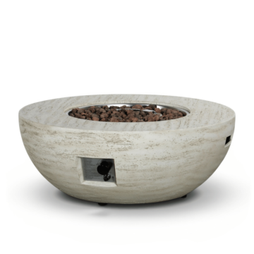 Table brasero Estate Bowl 92 travertin Happy Cocooning