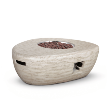 Table brasero Estate Organic 107 travertin Happy Cocooning